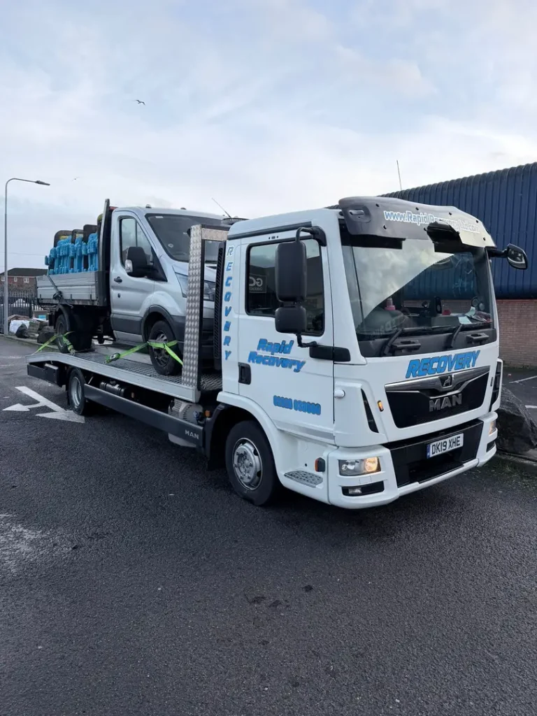 a truck on a road