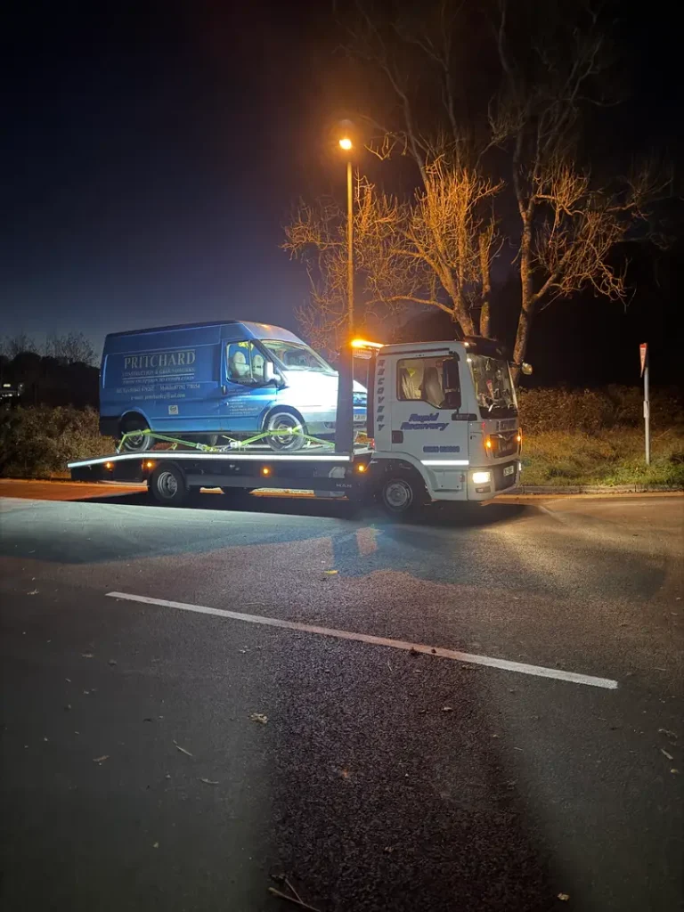 a truck on a road